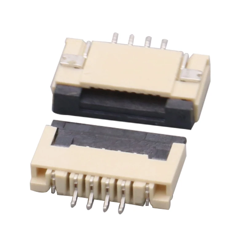 1.0MM Pitch Under Clamshell Socket FPC FFC Flat Cable Connector 4P 5P 6P 8P 9P 10P 12P 14P 15P 16P 18P 20P 22P 24P 30P