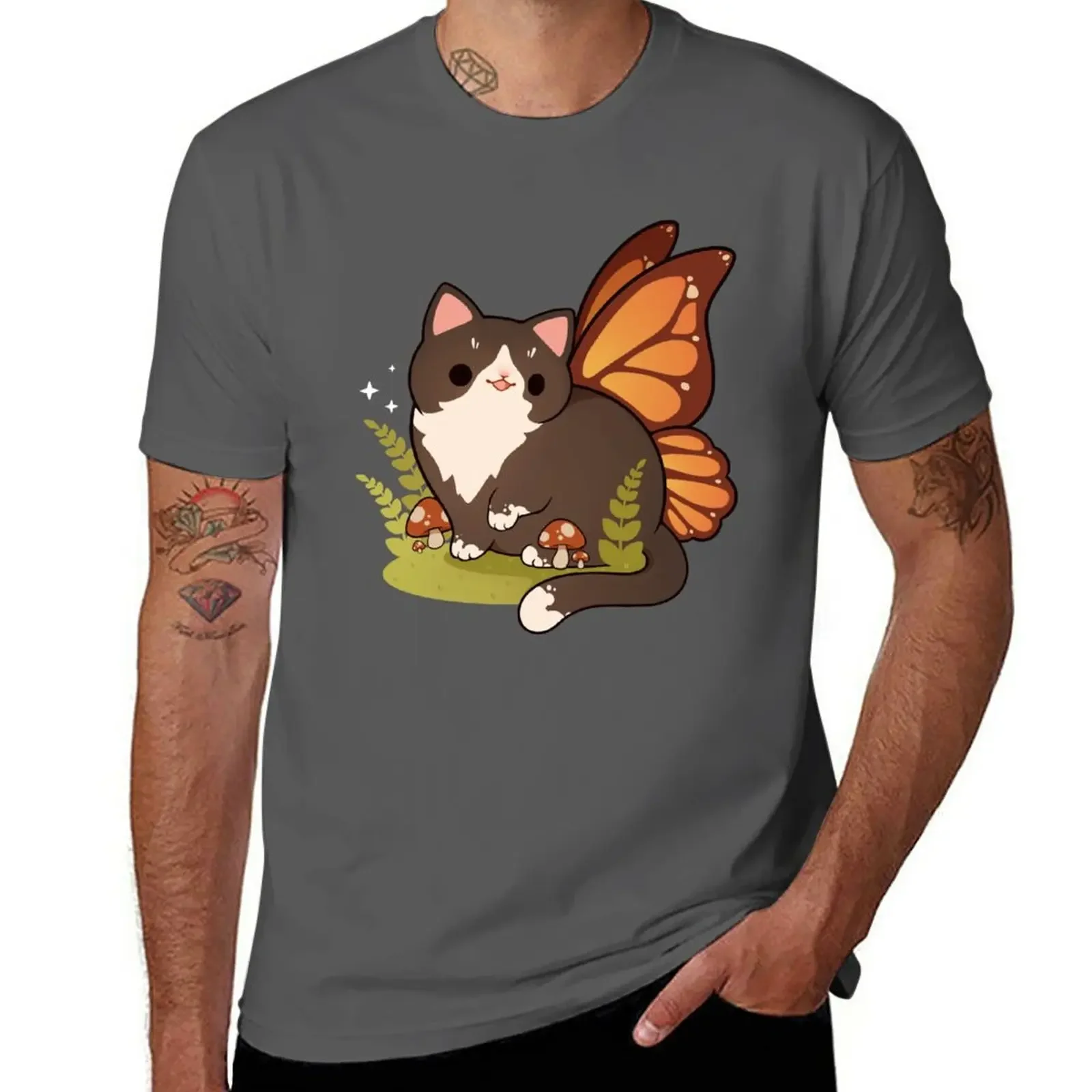 New Tuxedo fairy cat T-Shirt aesthetic clothes Blouse new edition t shirt workout shirts for men