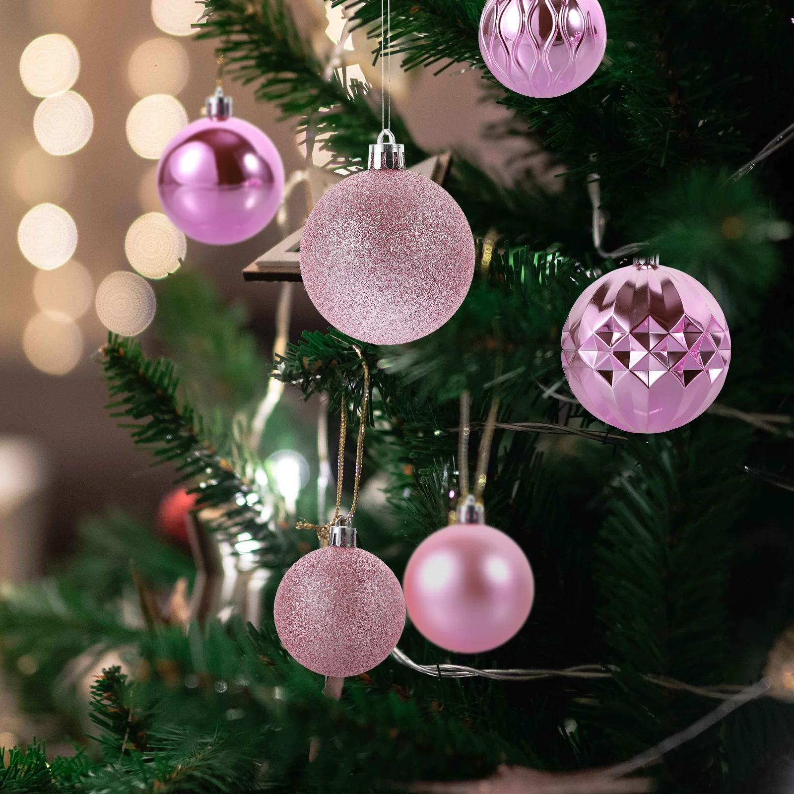 

45 Pcs Christmas Decorations Tree Pendant Ornaments for Hanging Stars Man