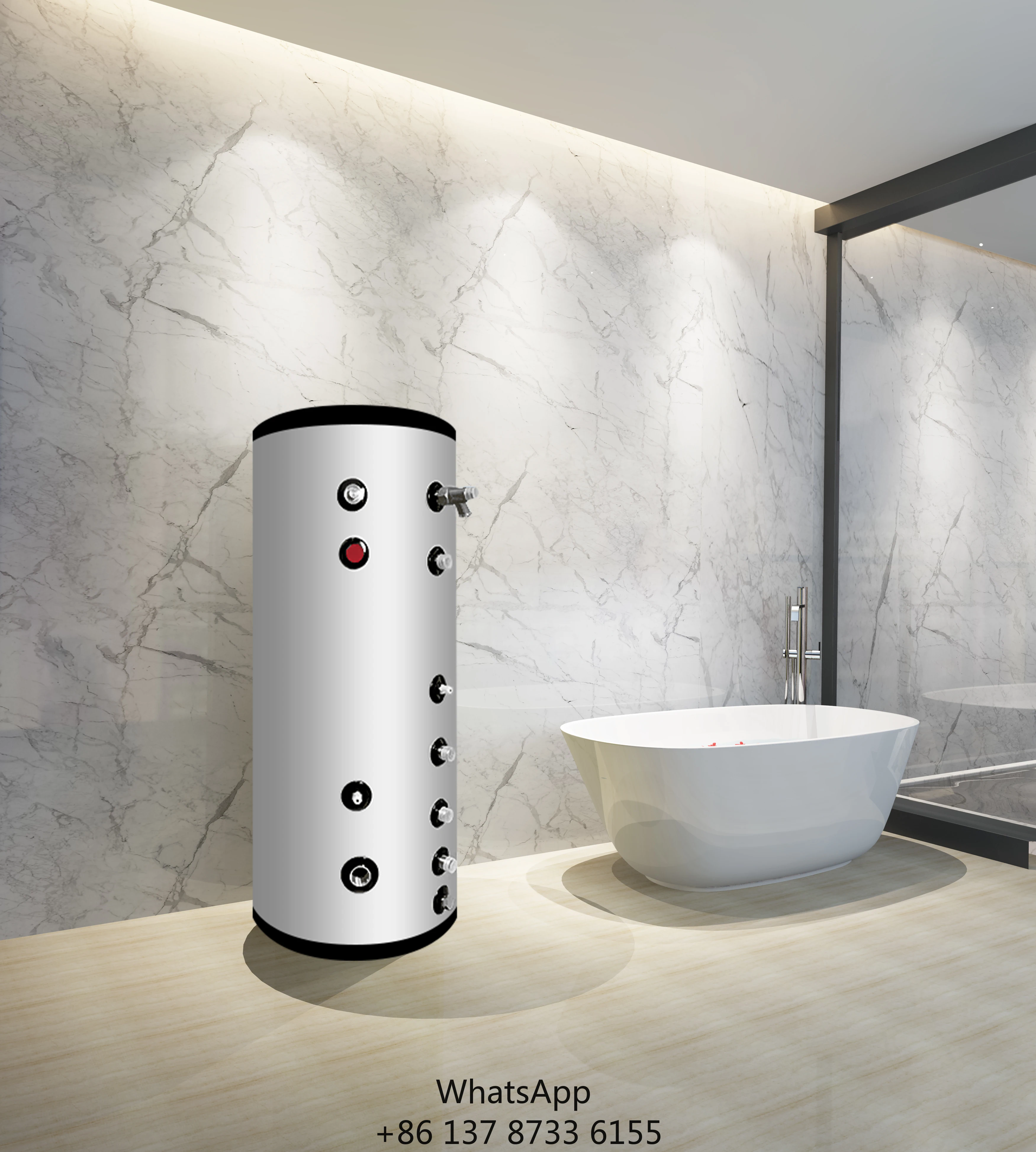 Nulite New Energy All In One Heatpump Air Source Air To Water Heat Pump Water Heater 200L