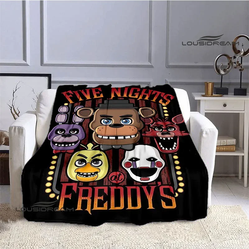 

F-Five Nights at F-Freddy's print blanket Warm Flannel blankets Soft Cozy Blanket Sofa Travel Blanket bed linings Birthday Gift