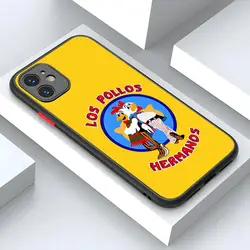Los Pollos Hermanos Breaking Bad Phone Case Matte Transparent Back For IPhone 15 16 Pro Max X XR XS 14 13 12 11 Plus Cover