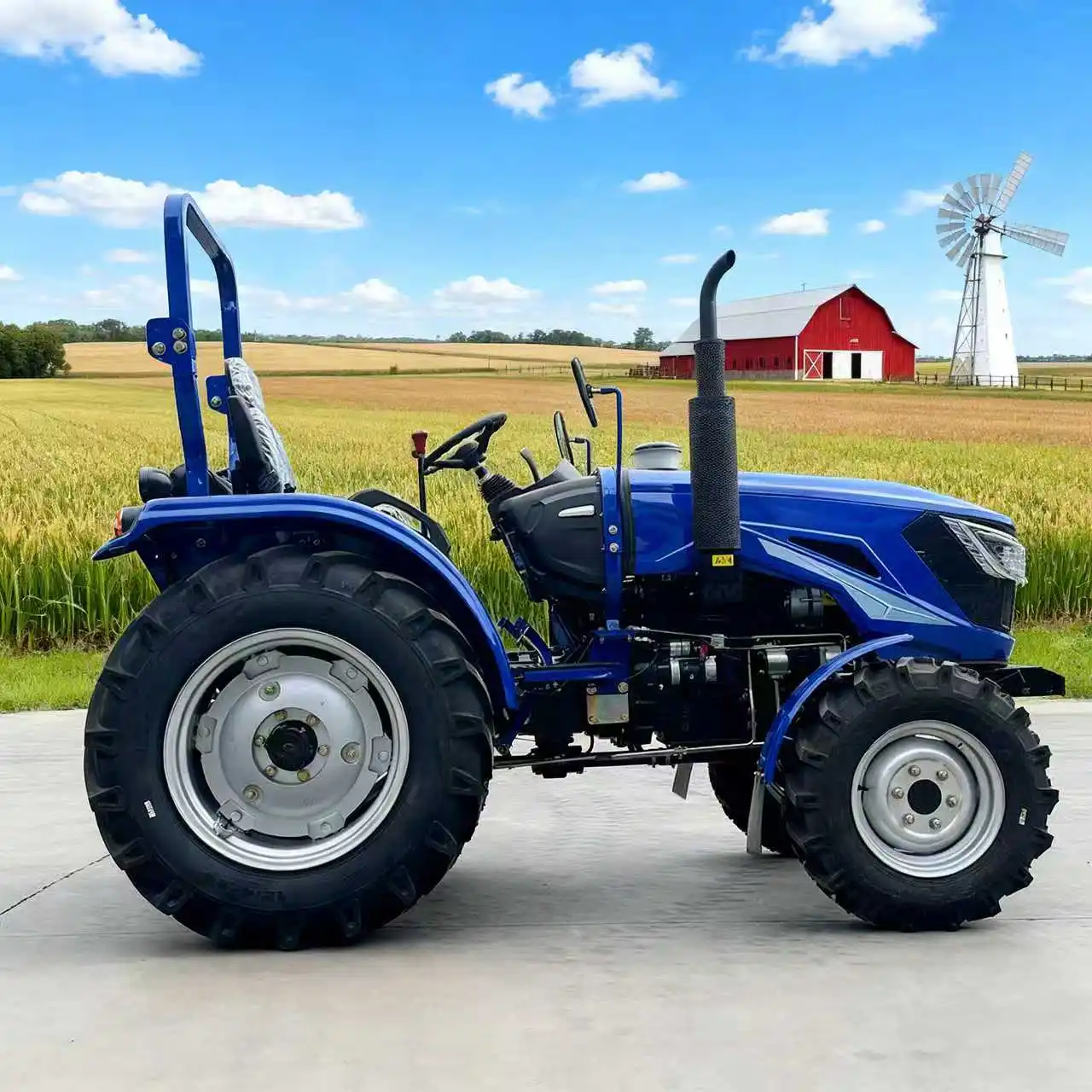 

Free Shipping Wheel Tractor Euro 5 CE EPA Agriculture 4 Wheels Drive Diesel Tractor Multifunctional Hydraulic Farm Tractor