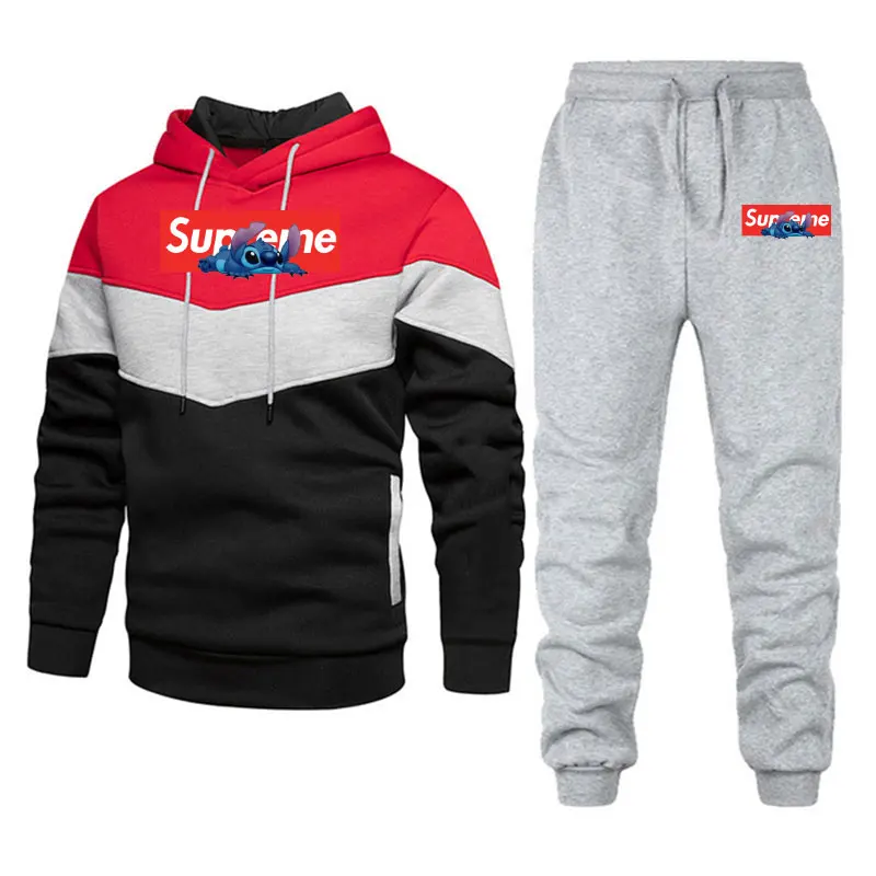 

Autumn cross-border hot selling Disney Mickey Mouse couple casual set two-piece fashionable long sleeved sweatshirt+sweatpants