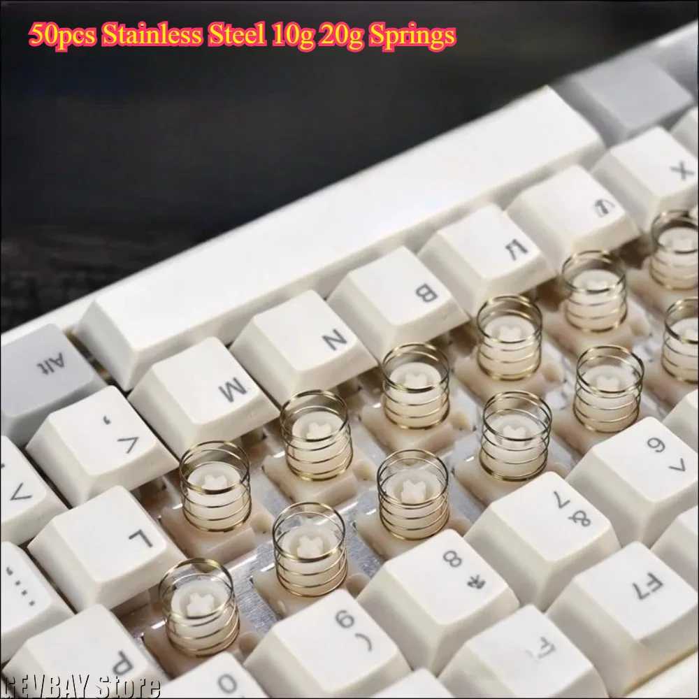 50pcs Stainless Steel 10g 20g Springs - Increase Pressure Rebound for Capacitive Keyboard HHKB