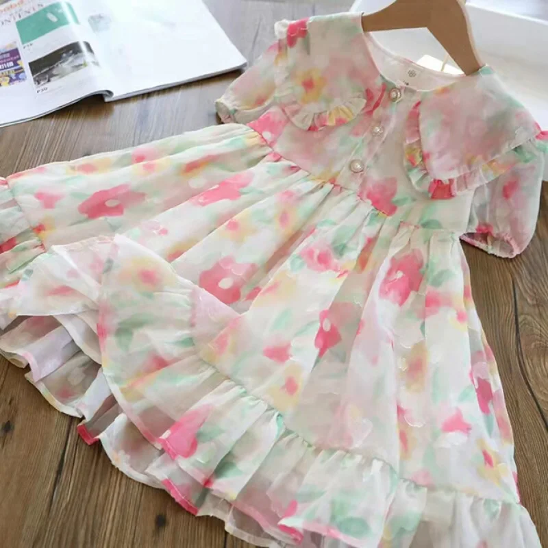

New Summer Fairy Dress for Girls, Stylish and Cute Pastoral Style Baby Dress
