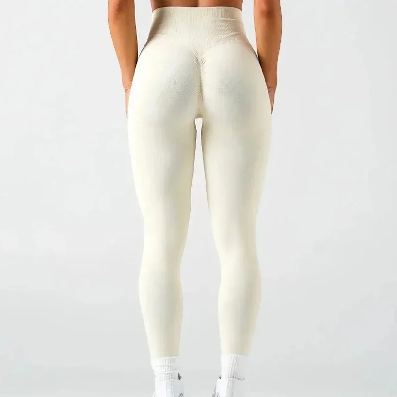 

High Waist Yoga Legging Dynamic Leggings with Logo Pant Seamless Scrunch Bum Gym Leggings Workout Sports Tights Stretchy Pants