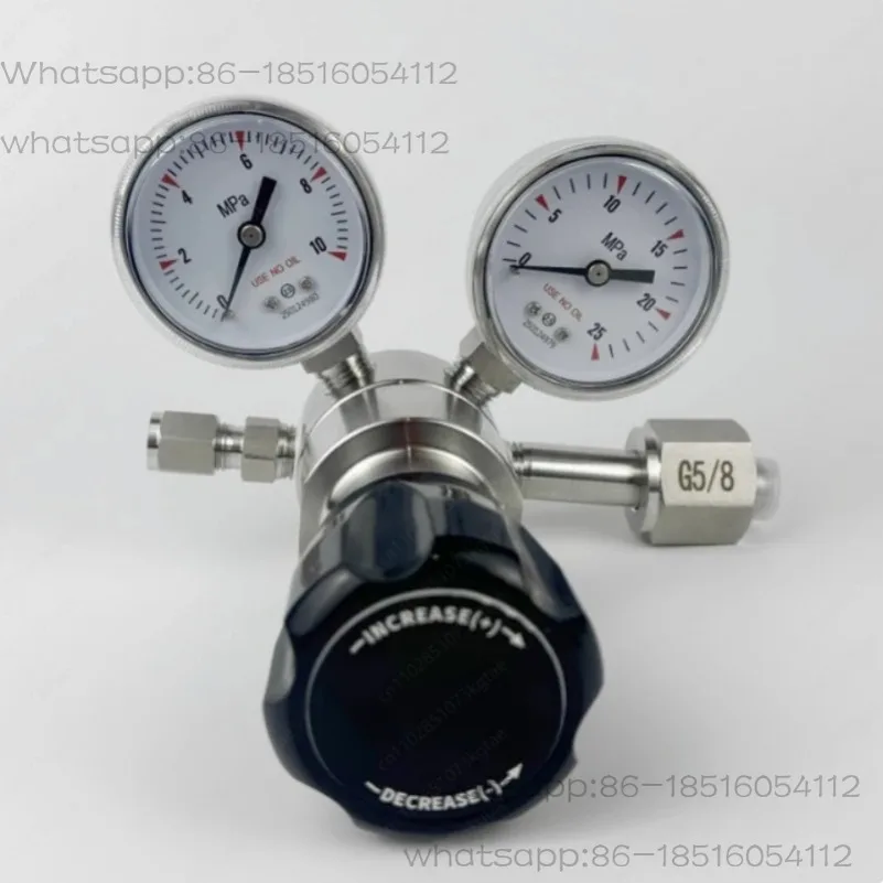 

316 Stainless Steel Pressure Reducing Valve, Suitable for Regulating Hydrochloric Acid, Sulfur Dioxide, and Argon Gas