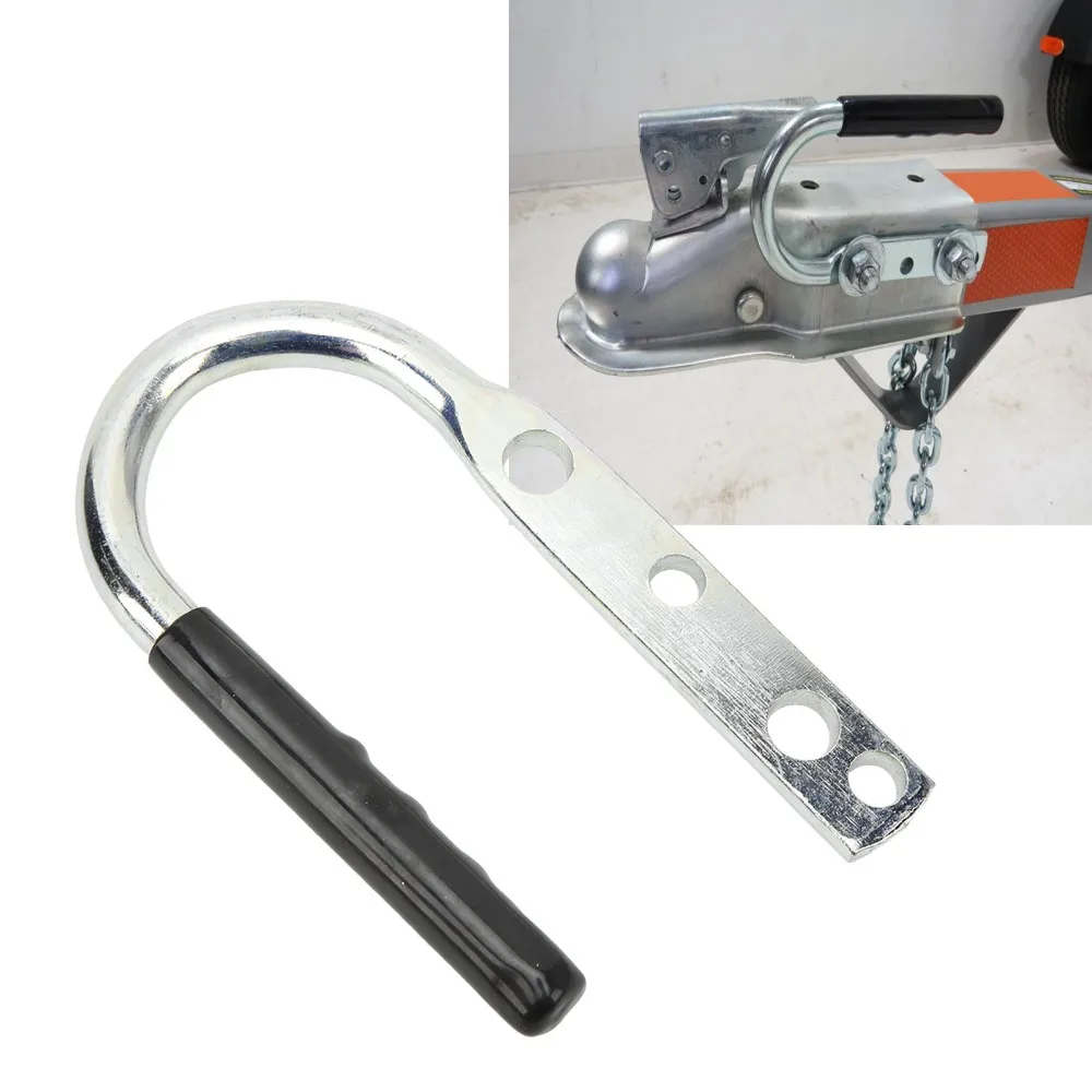 

Аксессуар для прицепа, оцинкованная сталь, ручка муфты для прицепа, резиновая ручка, прочная подъемная ручка, ручка муфты, ручка для прицепа для лодки