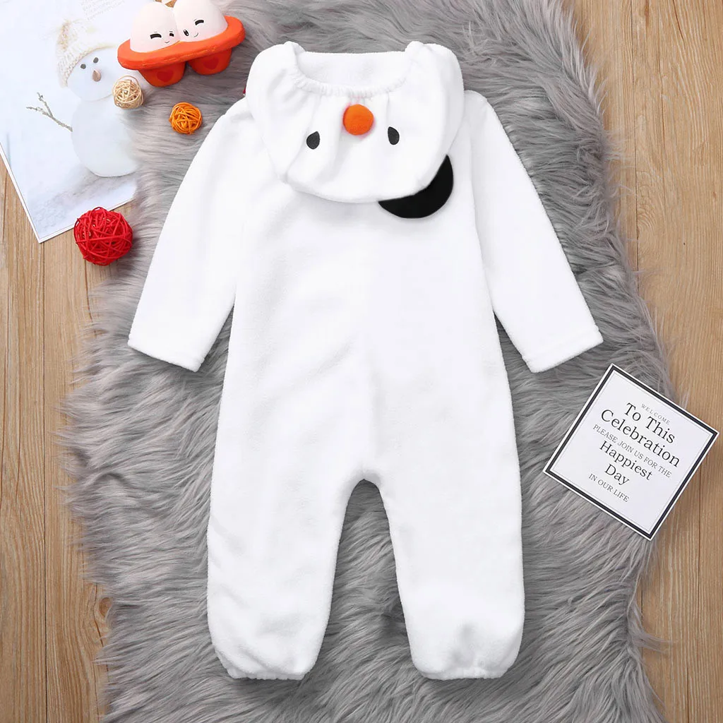 Umorden Infant Baby's Snowman Romper Jumpsuit Costume for Boys Girls Hoodie Christmas Outfit Fancy Dress 6-12M 12-18M