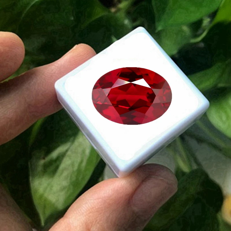 

Large Ruby Natural Oval Faceted Cut 13×18mm 17.0ct VVS Loose Gemstones Passed UV Test for Jewelry Making Pretty Gem