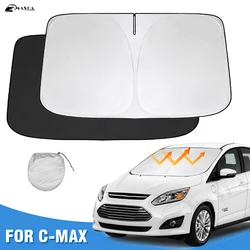 Windshield Sun Shade for Ford C-Max CMax 2013 - 2022 Window Shade Sun Visor Cover Foldable Blocks UV Rays Keep Your Car Cooler