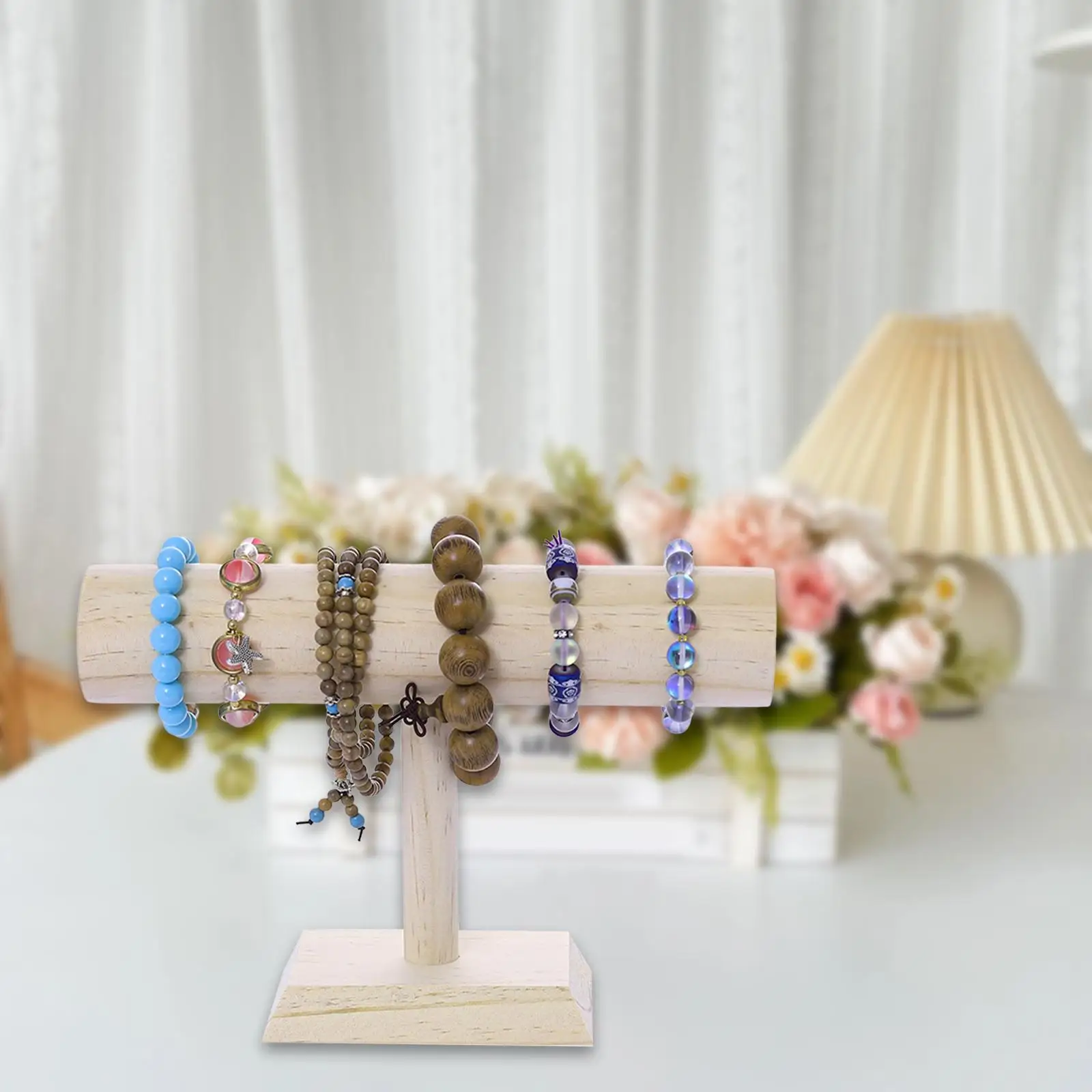 

Bracelet Holder Wooden Jewelry Display Stand for Scrunchies Anklets Business