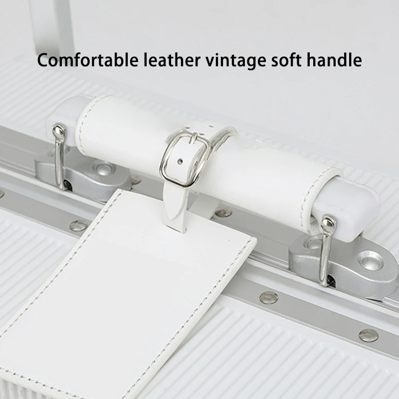 حقيبة أمتعة بإطار من الألومنيوم مقاس 20/24/26/28 بوصة مع مقبض تلسكوبي واسع وتصميم فصل رطب وجاف للرحلة #3