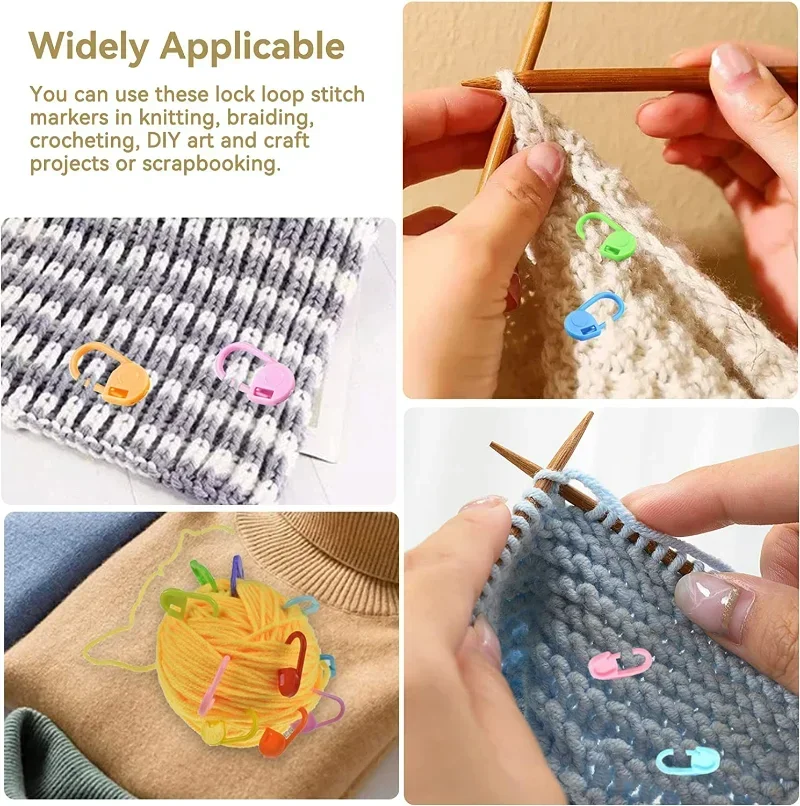 Pinces colorées en plastique pour le bricolage, épingles en résine, marqueurs de point de verrouillage, crochets de couture, outils de crochet, 50 pièces, 100 pièces