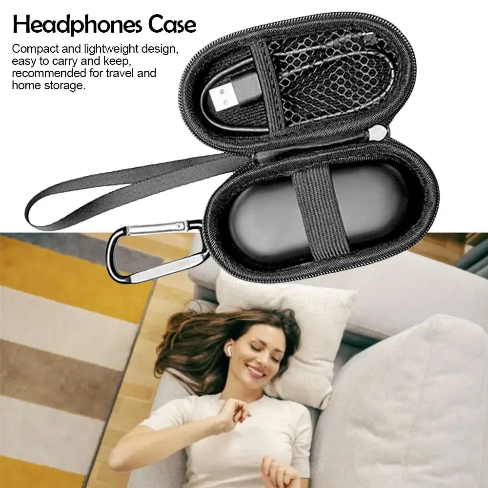 Travel Bag Headphones Case Durable Hard Shell Universal Headset Pouch Carrying Case Earphone Storage Wireless Headphone