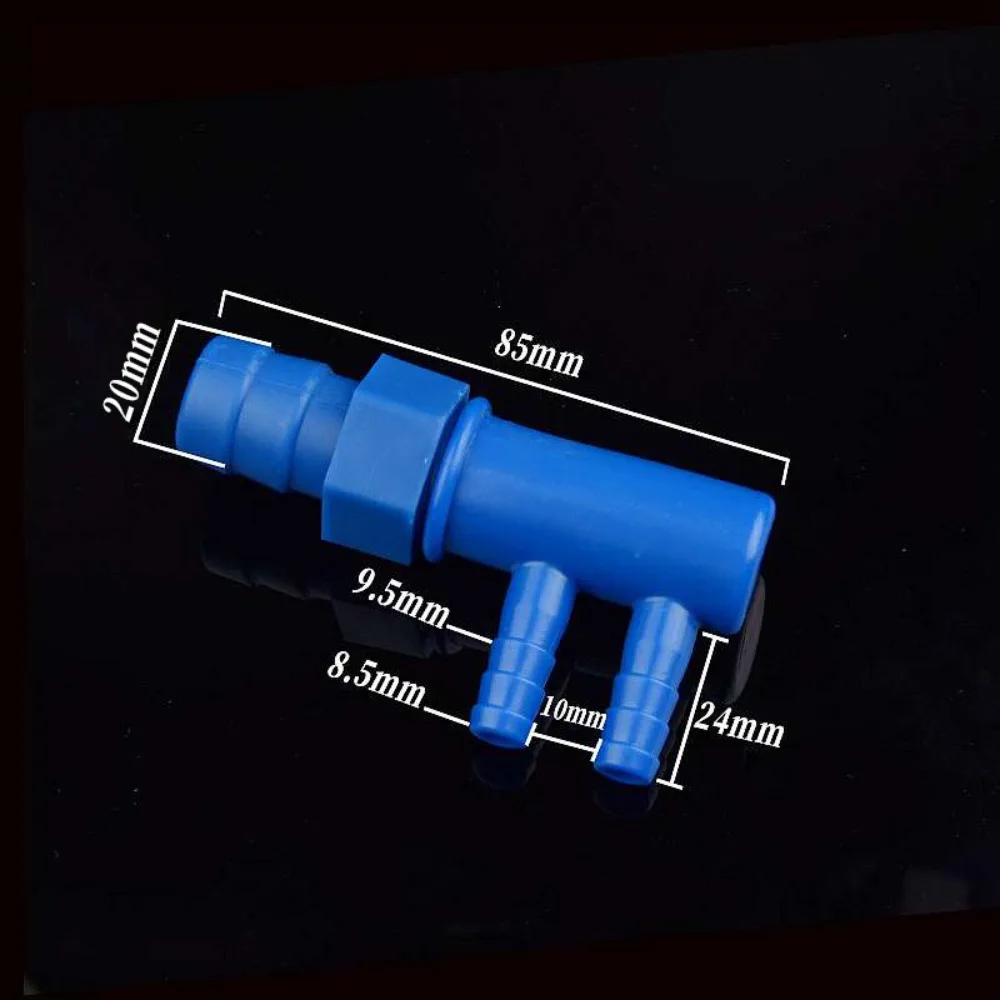 Plastic Male Thread Water Divider Y Type Barbed Port Hose Splitter Multi Outlet 9mm 3-Way 4-Way Threaded Pipe Manifold