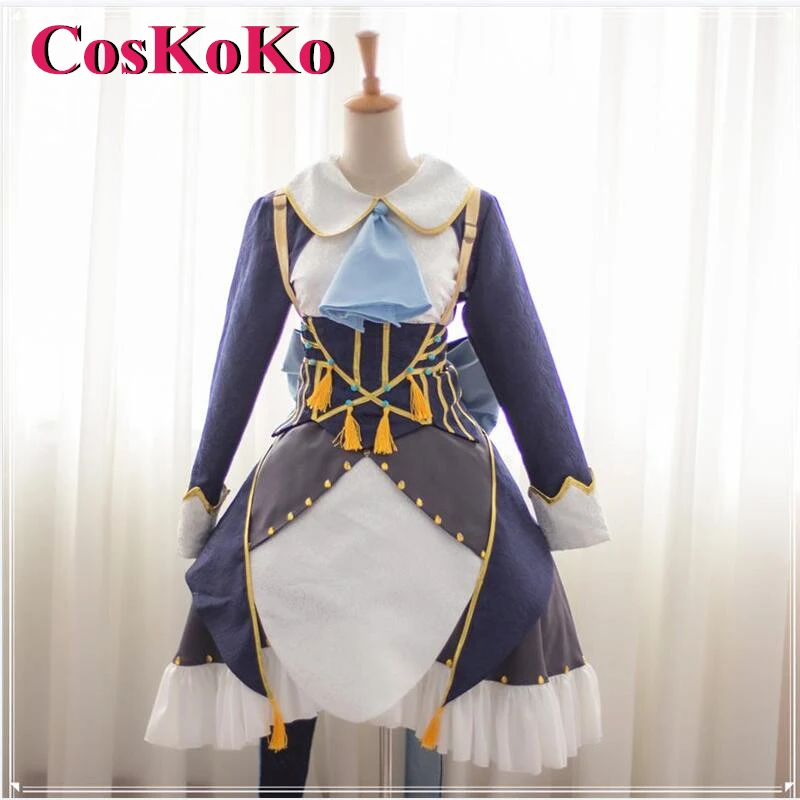 

CosKoKo [Customized] Izayoi Sakuya Cosplay Costumes Anime Game Touhou Project Sweet Elegant Maid Dress Role Play Clothing New