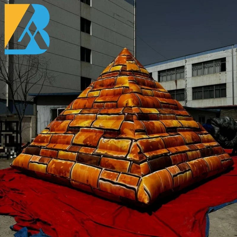 Customized Decades Party Decorations Inflatable Pyramid Model for Photo Backdrop Hire Toys