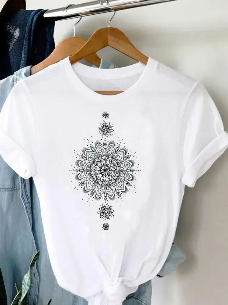 Feather Painting Bird Clothing Fashion Female Top Women T-shirt Summer Short Sleeve Print Clothes Graphic T Shirt