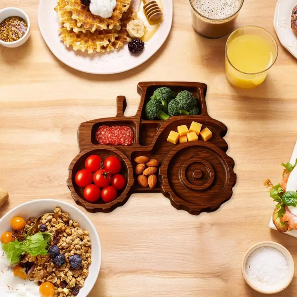 Platter Display Tray Wooden Vehicle Serving Tray Charcuterie Platter for Cuts Cheeses Novelty Food Display Board Fun Party Snack