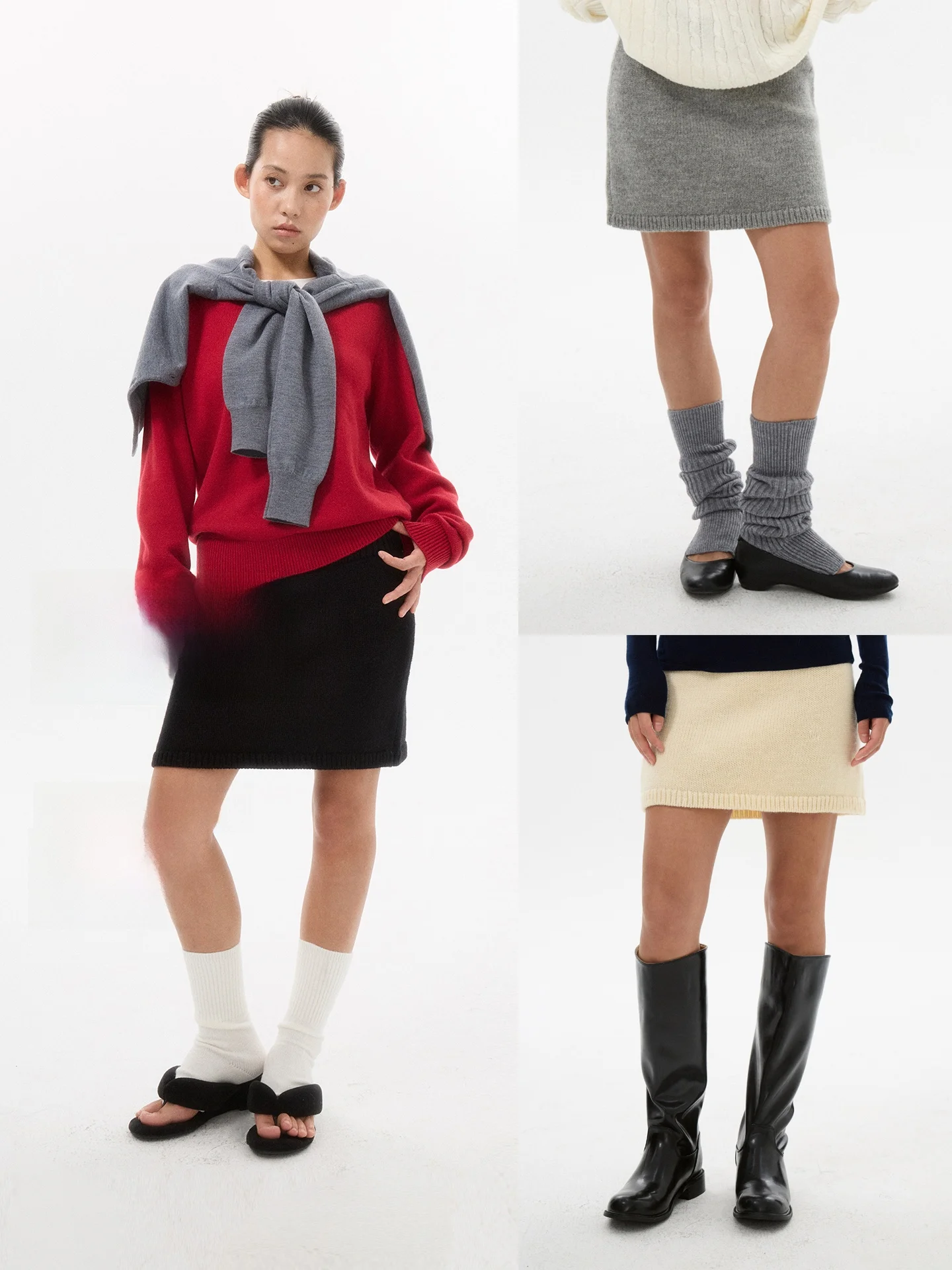 

Винтажная шерстяная вязаная юбка Fluffolk А-силуэта с эластичным поясом, уютная, плотная, крупной вязки, женская, со средней талией, теплая, повседневная