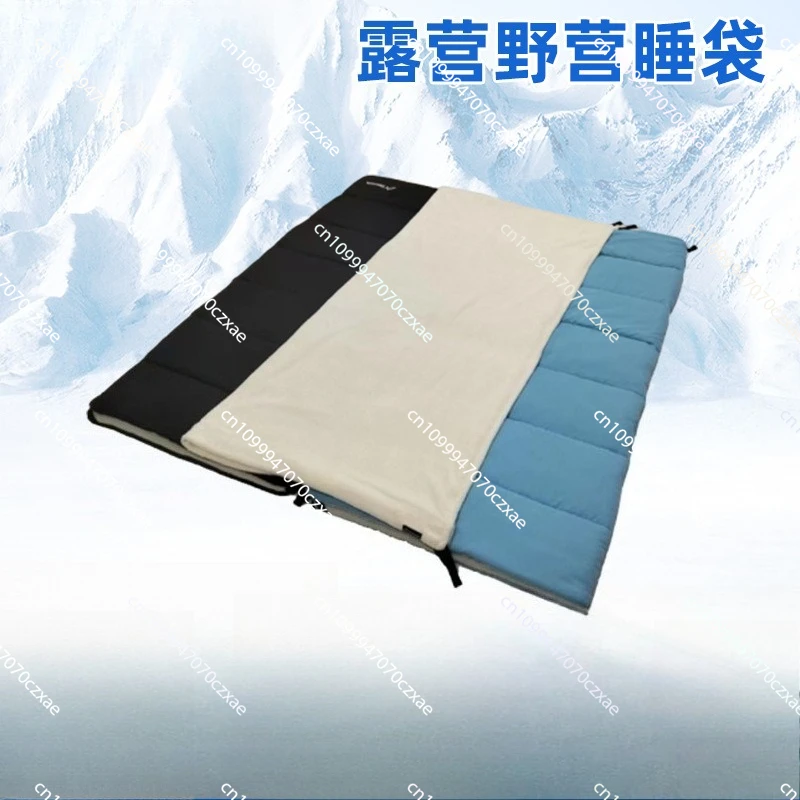 

Outdoor Travel Camping Sleeping Bag, Universal in Spring, Summer, Autumn and Winter, Can Be Spliced for Two People