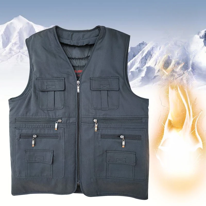 

Жилет мужской с V-образным вырезом, на флисе, без рукавов