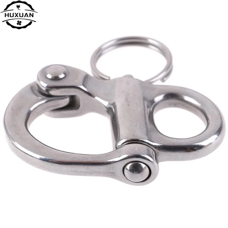 Stainless Steel 316 Rigging Sailing Fixed Bail Snap Shackle Fixed Eye Snap Hook Sailboat Sailing Boat Yacht Outdoor Living