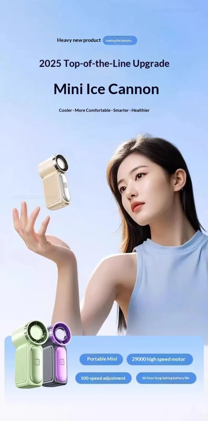 Portable Handheld Mini Fan For Travel Camping And Outdoor Cooling_voghion.com