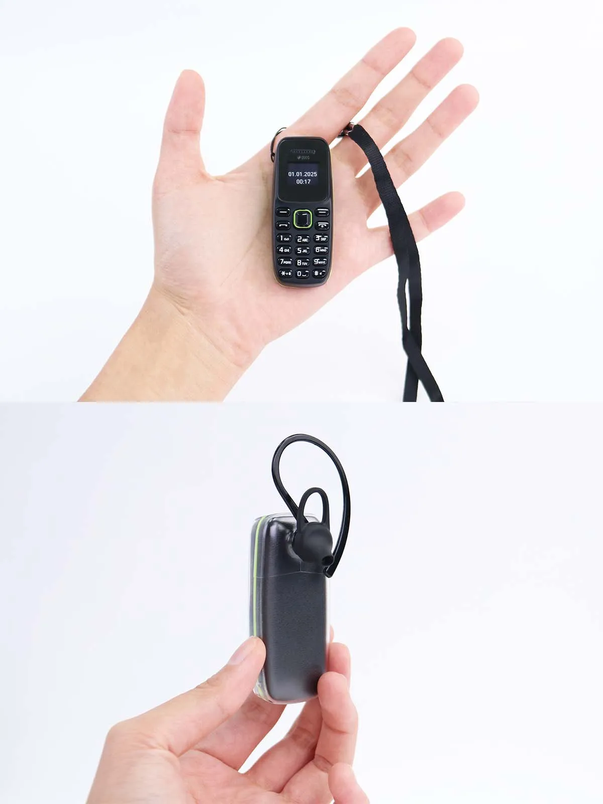 BM310 Unlocked Mini Mobile Phone Magic Voice Bluetooth Earphone Dual SIM Automatic Call Recording Low Radiation Small Cell Phone