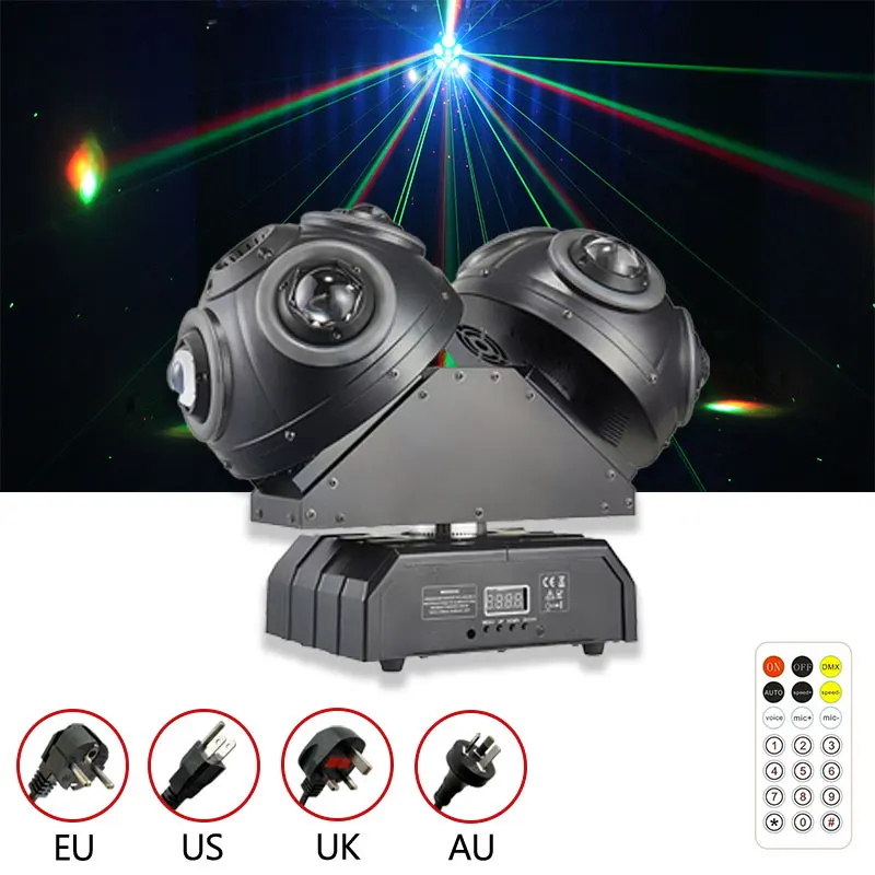 19CH DMX512 Moving Head Light 150W High Power RGBW Beam Stage Light Laser Effect Full Rotation Design Bar Club Stage Performance