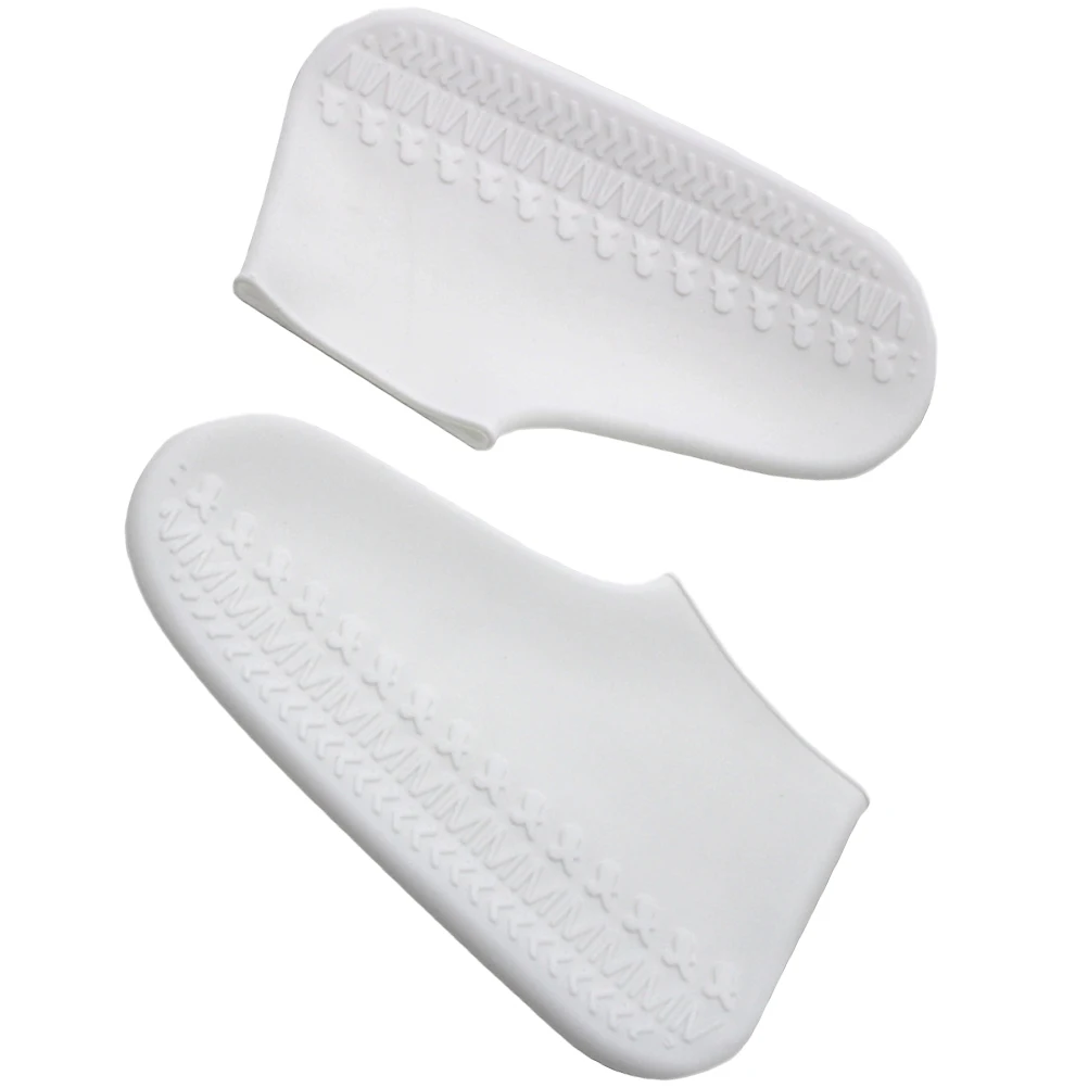 

Rainproof Shoe Covers Anti-slip Waterproof White Black Shoes Protector Foldable Reusable Cycling Mudguard Boots