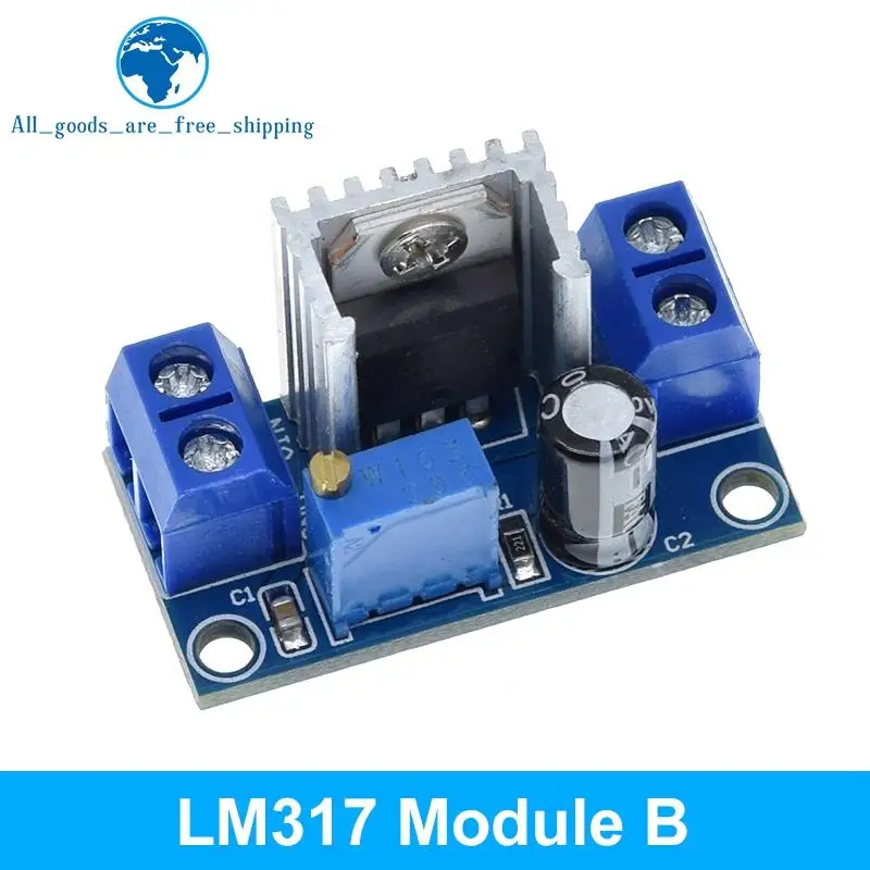 LM317T DC-DC Verstelbare Converter Buck Step Down Printplaat Module Lineaire Regulator Voeding Met Gelijkrichter Filter LM317