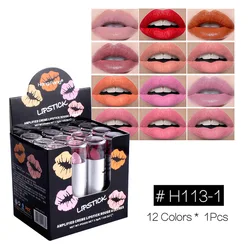 12Pcs Lip Stick Color Changing Moisturizer For Dry Cracked Lipstick Organic Fruit Extract for Women Wholesale