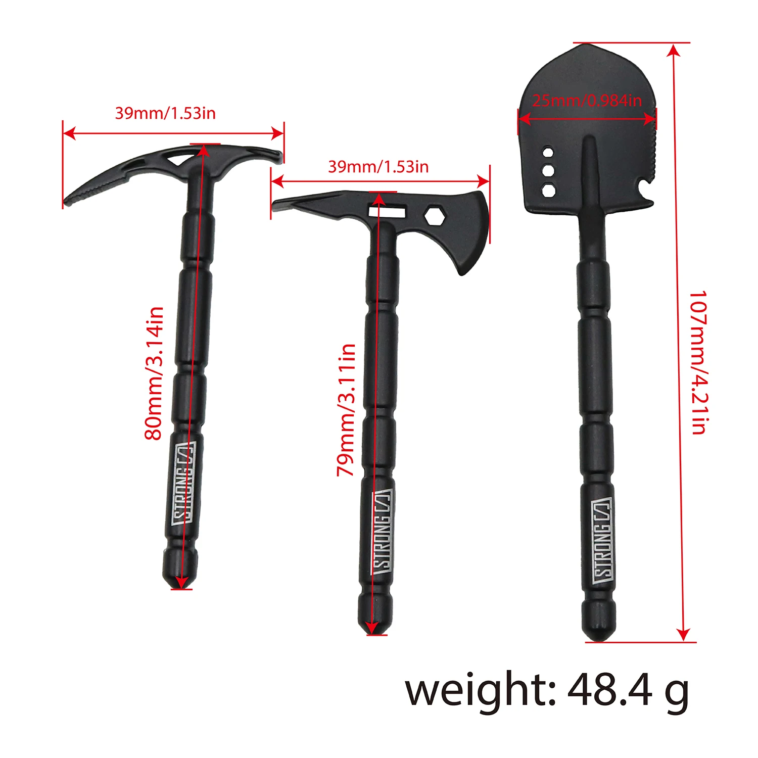 8Pcs RC Simulation Sand Ladder Recovery Board Rescue Rope Shovel Roof Travel Bag Cable Flag For 1/10 RC Crawler Car Trx4 Scx10