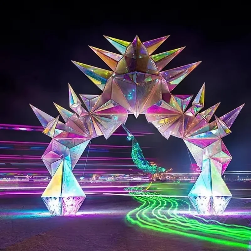 Custom Color Acrylic Sculpture Outdoor Decorative Items Abstract Sculpture