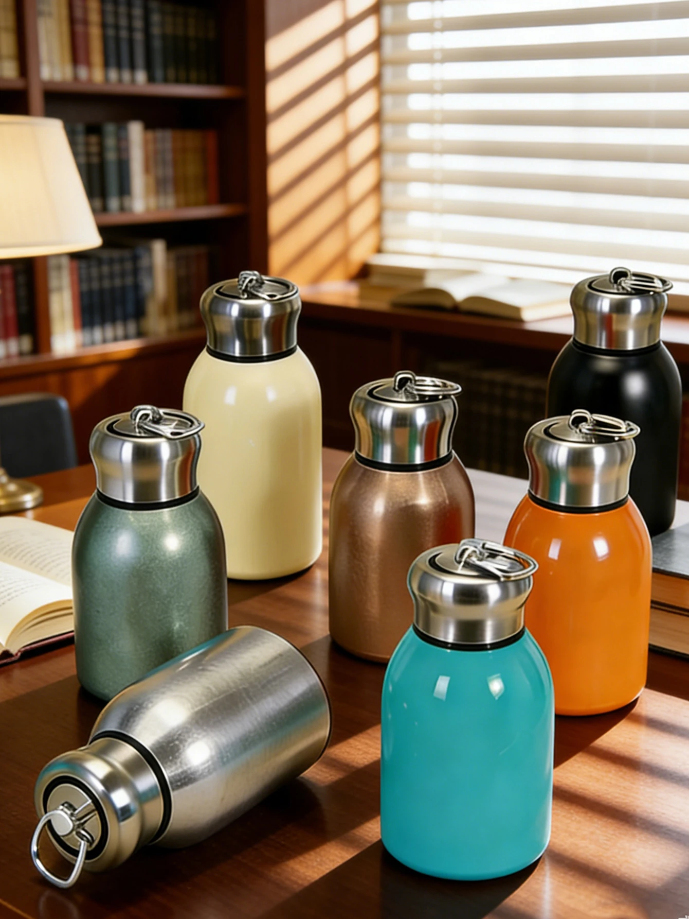 

300ml Mini Stainless Steel Vacuum Insulated Bottle, Leakproof Shockproof Portable Thermos for Outdoor Sports Travel, Office Kids