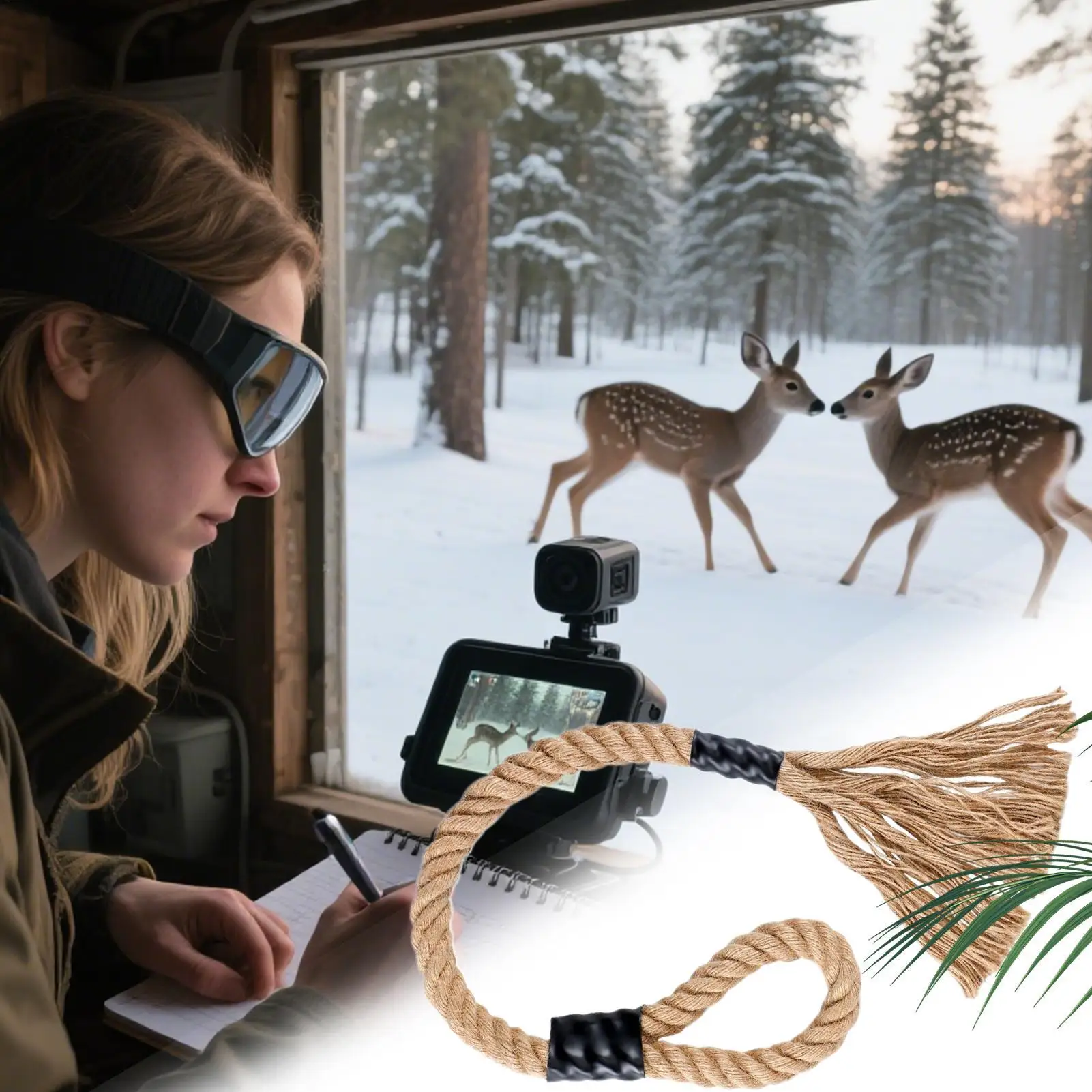 كشط الغزلان طُعم فعال يدوم طويلاً جاذب ذيل أبيض فعال للتخييم في الهواء الطلق والحياة البرية والغابات والمشي لمسافات طويلة