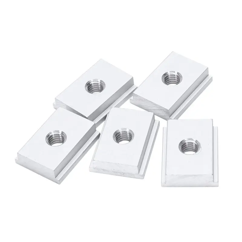 ABVG-30Pcs M8 T-Track Slider Sliding Nut Aluminum Alloy T Slot Nut For Woodworking Tool Jigs Screw Slot Fastener