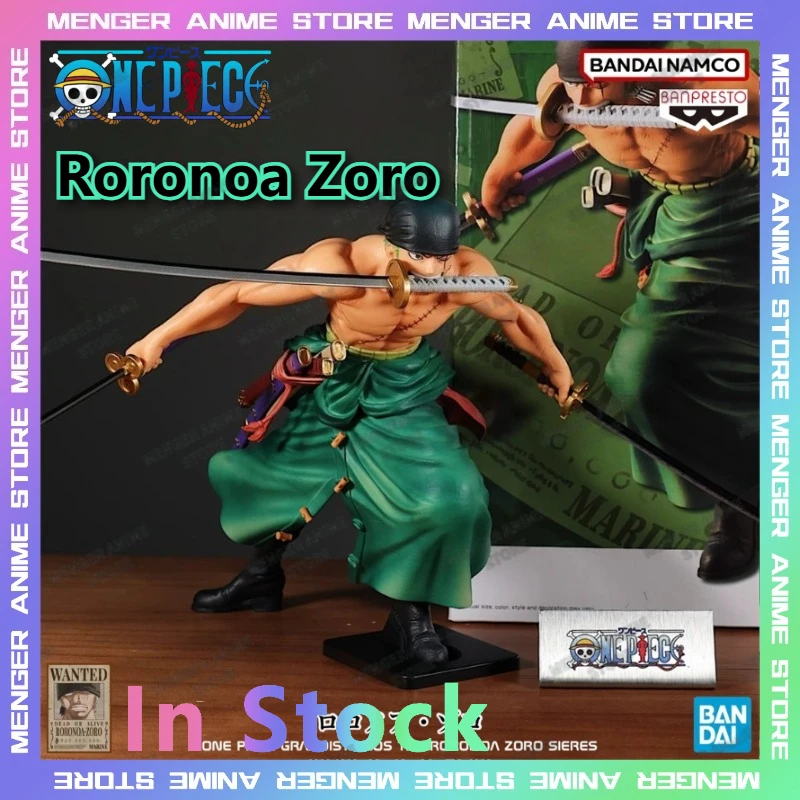 

Original Bandai Banpresto One Piece Grandista Roronoa Zoro Special Edition 23cm Figure PVC Statue Anime Toys Collectible Gift