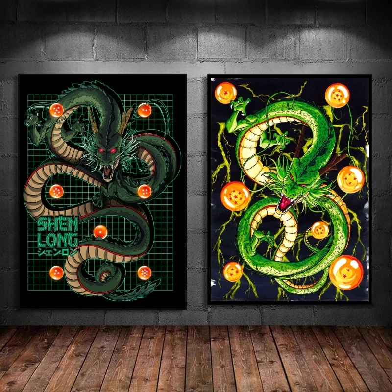 

Canvas Wall Art Dragon Ball Kakarot Shenron Cuadros Best Gift Living Room Cartoon Character Picture Comics Pictures