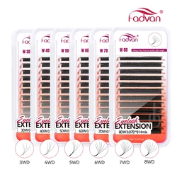 FADVAN W Shaped Lashes 2D 3D 4D 5D 6D 7D 8D Premade Volume Fans Faux Mink Eyelashes Brazilian Volume Natural Soft YY Lashes