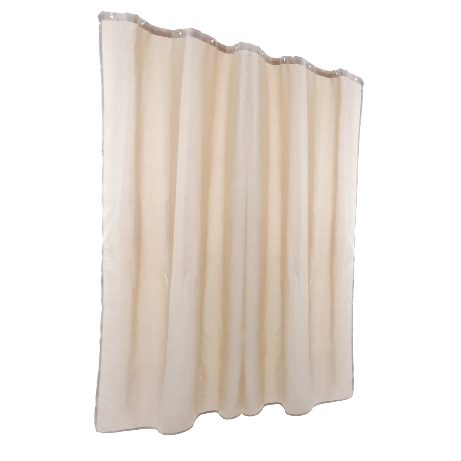 

Plain Color Waterproof Shower Curtain Linen Bath Curtain for Bathroom Hotel Camper Easy Drying Bathroom Curtain,