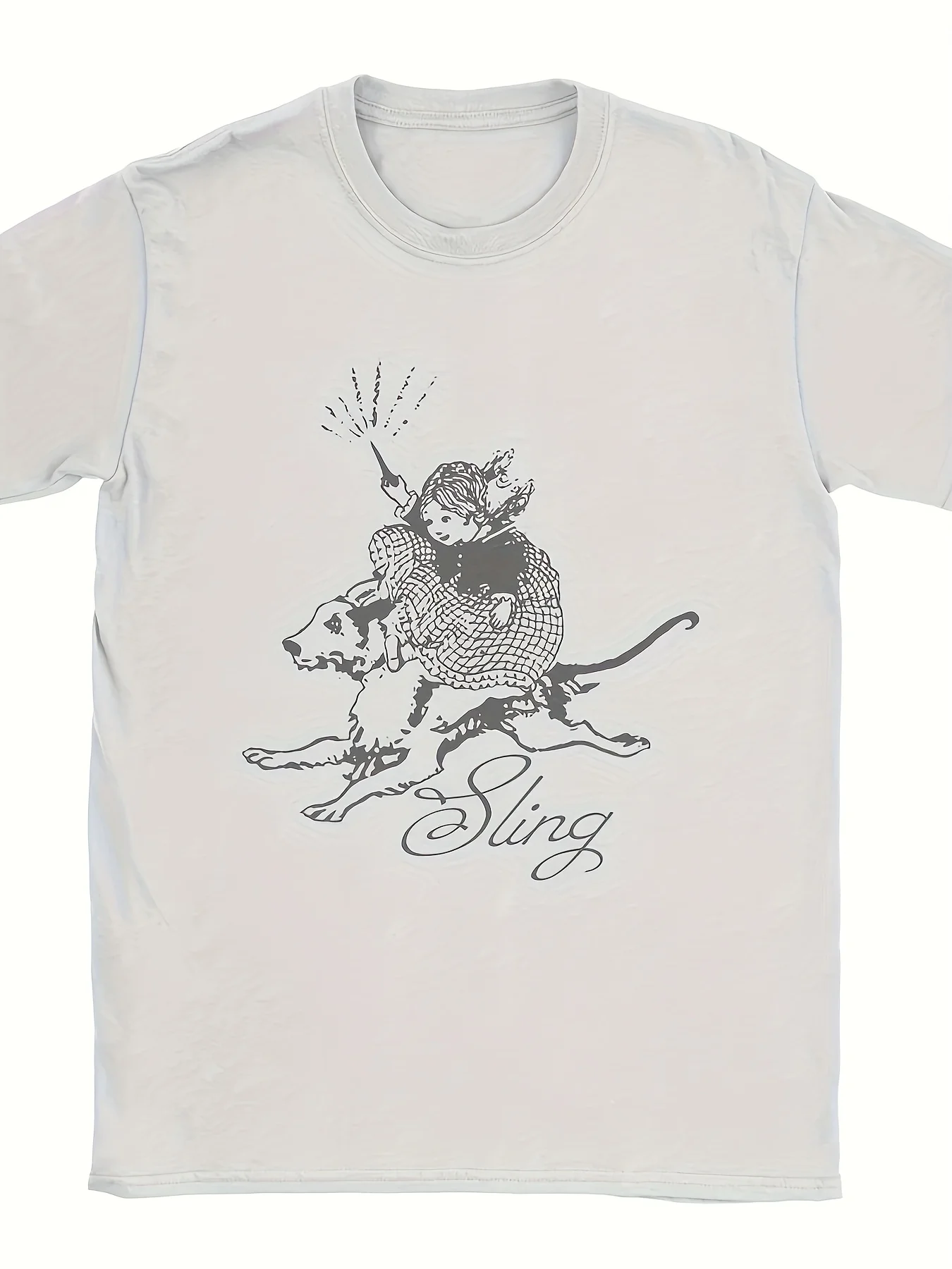 New Fashionable European And American Retro Clairo Strap North American Tour T-Shirt for Men
