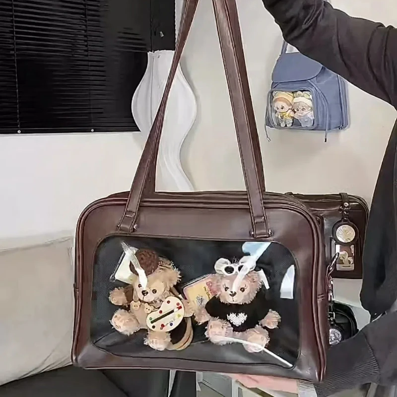 Новая оригинальная многофункциональная сумка через плечо большой вместимости простого дизайна на одно плечо для девочек, сумка Ulzzang Ita