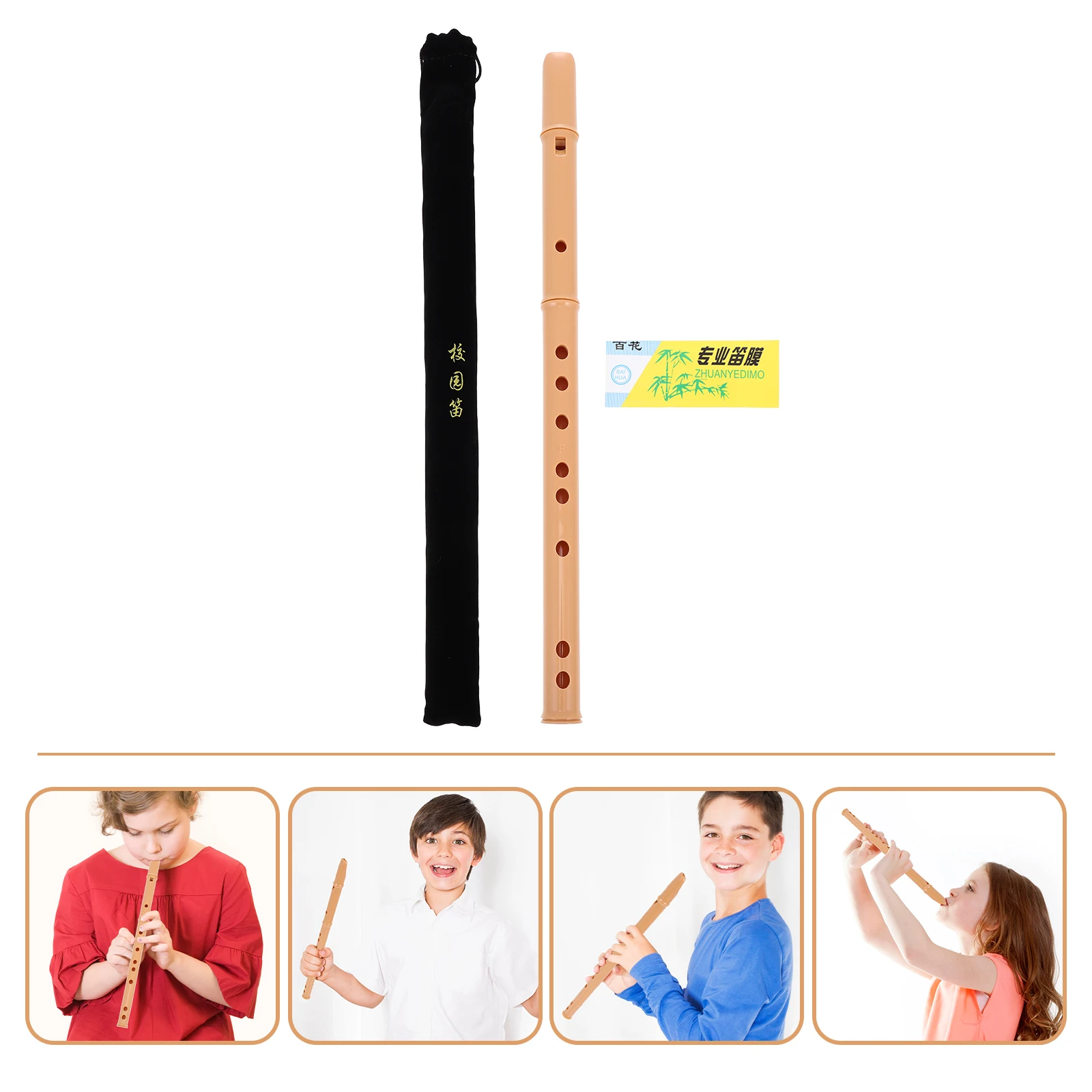 Abs Recorder Clarinet Instrument Children 6-hole Practice Wind Instruments Adult Professionally Student