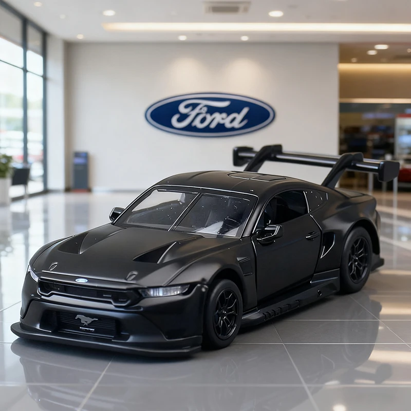 1:42 Ford Mustang GT3 Alloy Car Diecasts & Toy Vehicles Car Model Miniature Scale Model Car Toys For Children