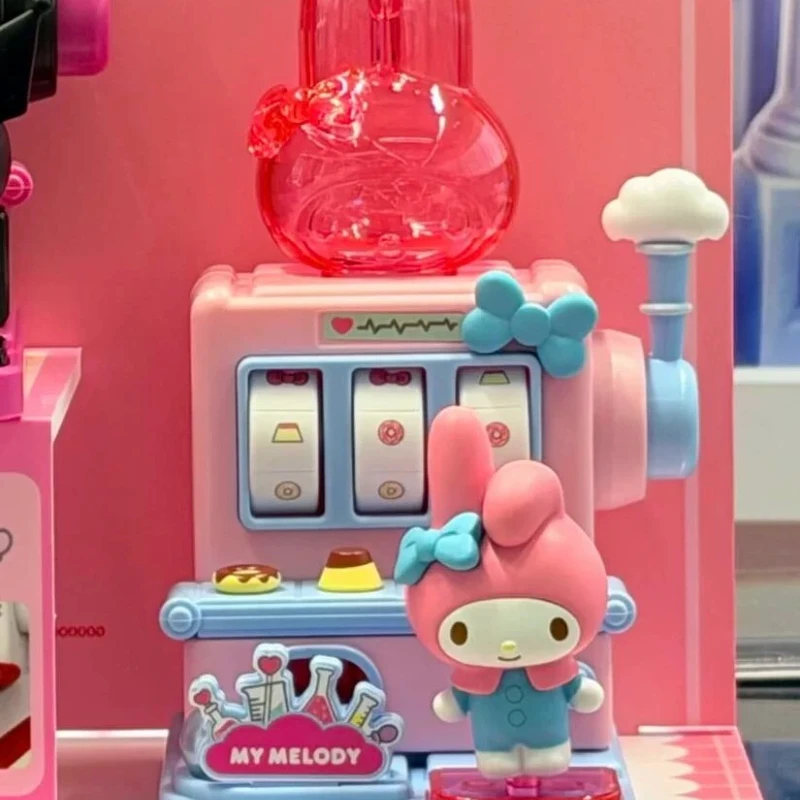 Máquina de Juego de Dulces de Personajes de Sanrio, Serie Hello Kitty, My Melody, Kuromi, Pompompurin, Caja Sorpresa, Lindas Mini Figuras Decorativas, Regalo