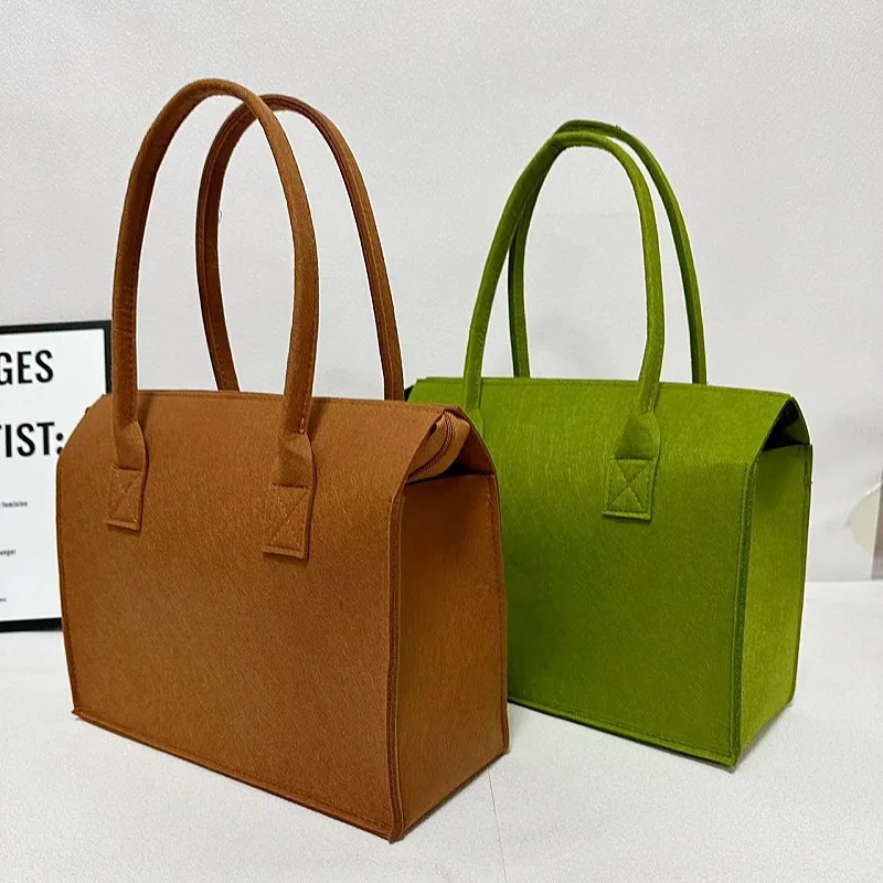 Filztasche Kleine Tragetasche Reise-Einkaufstasche Souvenir Filz-Tragetasche - Umweltfreundlicher Tragbarer Träger für den Täglichen Gebrauch – Detail 3